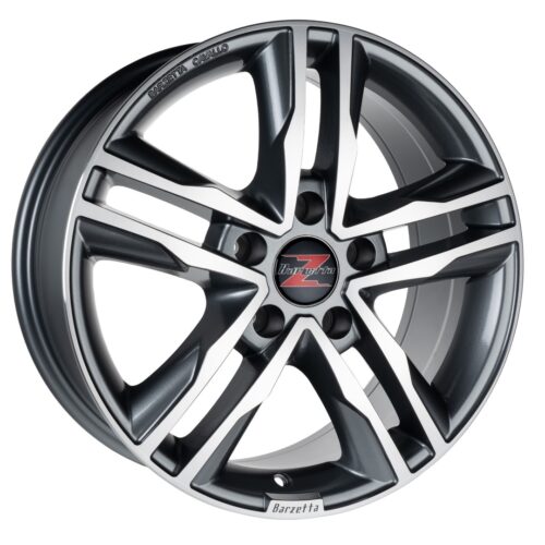 Barzetta Cavallo Titanium Polished Pakettiautoihin 5×120 7.5×17