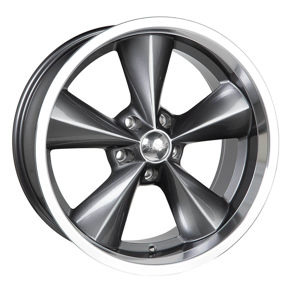Boyd Coddington Wheels Junkyard Dog Gunmetal & Machined Lip 5x114.3 7x15